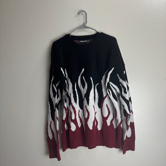 Maener Flame Sweater Size XL - Picture 1 of 6